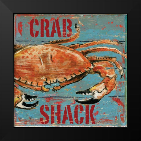 Crab Shack Black Modern Wood Framed Art Print by Gorham, Gregory