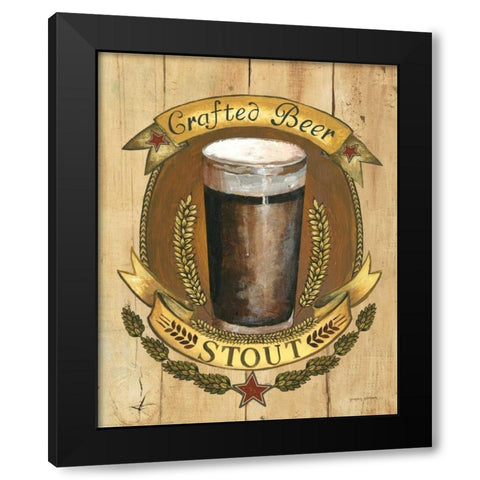 Crafted Beer Black Modern Wood Framed Art Print by Gorham, Gregory