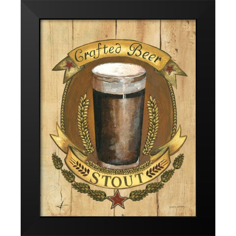 Crafted Beer Black Modern Wood Framed Art Print by Gorham, Gregory