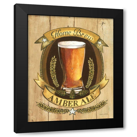 Home Brew Black Modern Wood Framed Art Print by Gorham, Gregory