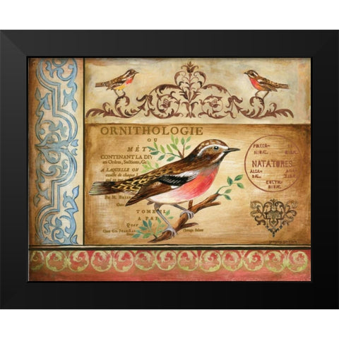 Ornithology Black Modern Wood Framed Art Print by Gorham, Gregory