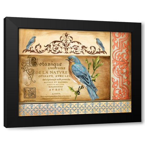 Botanique Black Modern Wood Framed Art Print with Double Matting by Gorham, Gregory