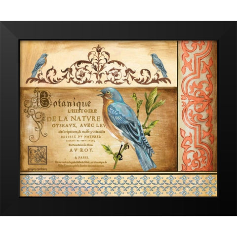 Botanique Black Modern Wood Framed Art Print by Gorham, Gregory