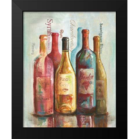 Wine Cellar Motif I Black Modern Wood Framed Art Print by Gorham, Gregory