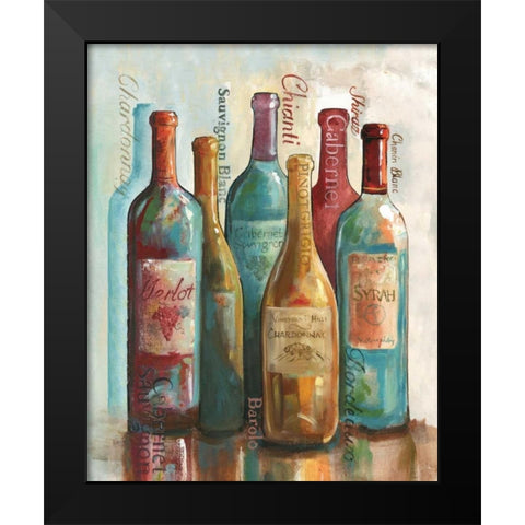 Wine Cellar Motif II Black Modern Wood Framed Art Print by Gorham, Gregory