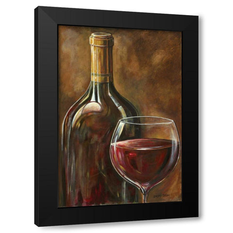 Red Wine Black Modern Wood Framed Art Print with Double Matting by Gorham, Gregory