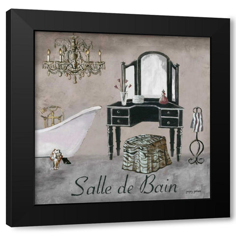 Salle de Bain Black Modern Wood Framed Art Print with Double Matting by Gorham, Gregory