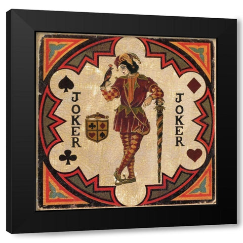 Joker Black Modern Wood Framed Art Print with Double Matting by Gorham, Gregory