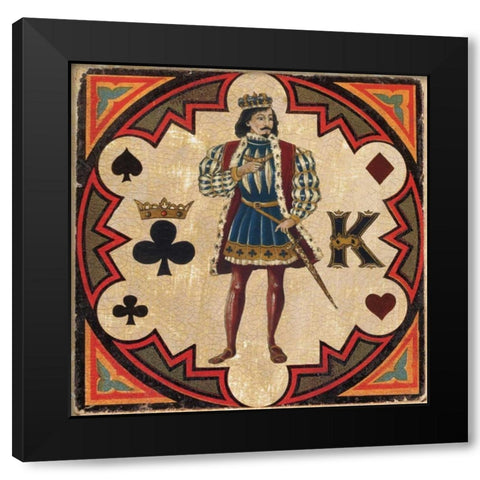 King Black Modern Wood Framed Art Print with Double Matting by Gorham, Gregory