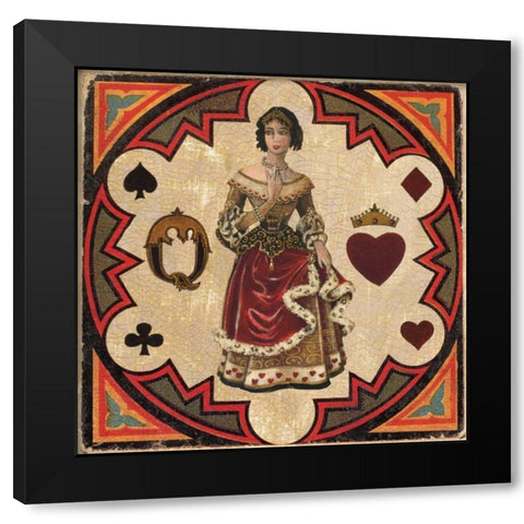 Queen Black Modern Wood Framed Art Print with Double Matting by Gorham, Gregory