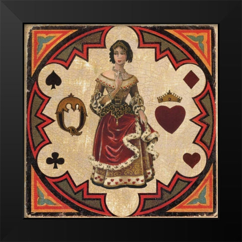 Queen Black Modern Wood Framed Art Print by Gorham, Gregory