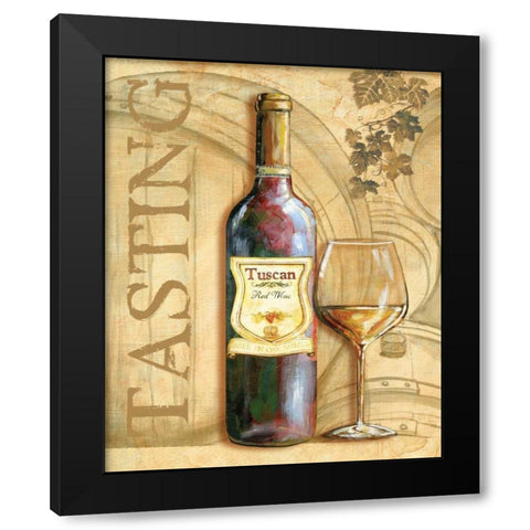Wine II Black Modern Wood Framed Art Print by Gorham, Gregory