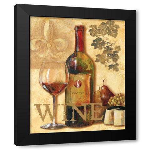 Wine III Black Modern Wood Framed Art Print by Gorham, Gregory