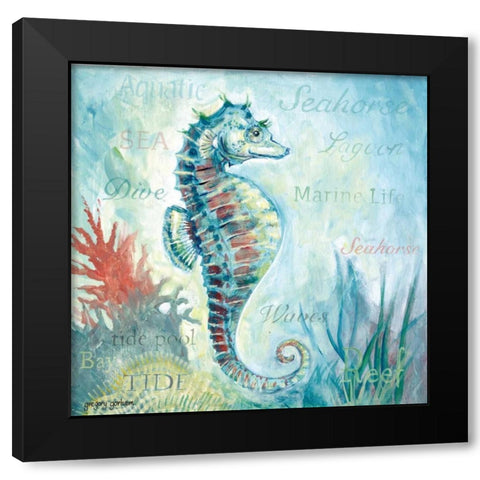 Marine Life Motif I Black Modern Wood Framed Art Print by Gorham, Gregory