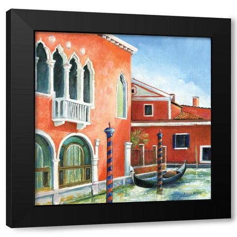 Italian Scene III Black Modern Wood Framed Art Print with Double Matting by Gorham, Gregory