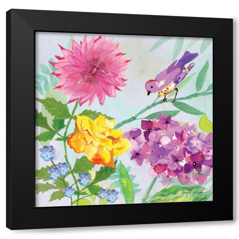 Garden Sanctuary II Black Modern Wood Framed Art Print with Double Matting by Gorham, Gregory
