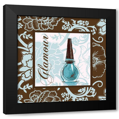 Fashion Blue Glamour Black Modern Wood Framed Art Print by Gorham, Gregory