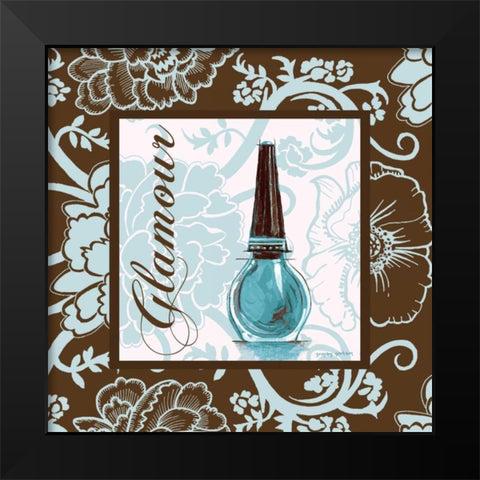 Fashion Blue Glamour Black Modern Wood Framed Art Print by Gorham, Gregory
