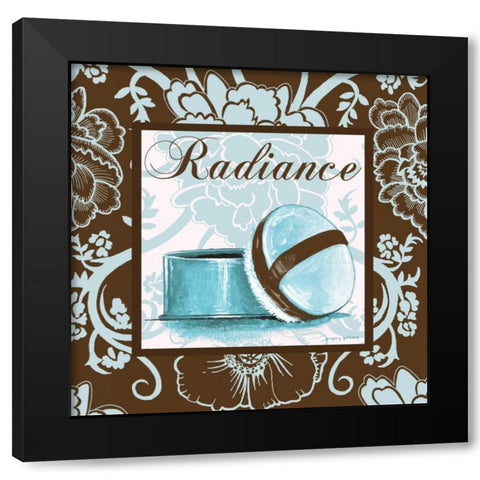Fashion Blue Radiance Black Modern Wood Framed Art Print by Gorham, Gregory