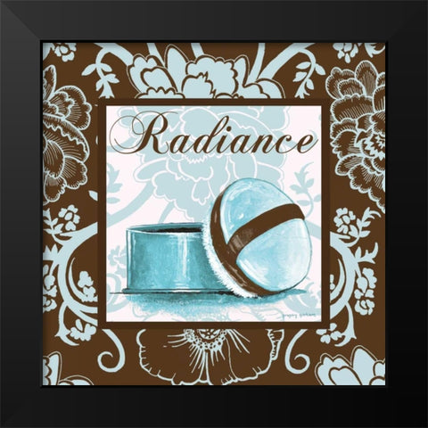 Fashion Blue Radiance Black Modern Wood Framed Art Print by Gorham, Gregory
