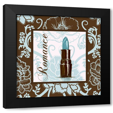 Fashion Blue Romance Black Modern Wood Framed Art Print by Gorham, Gregory