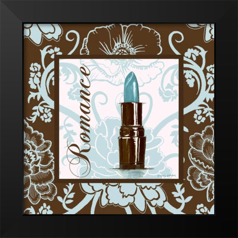 Fashion Blue Romance Black Modern Wood Framed Art Print by Gorham, Gregory
