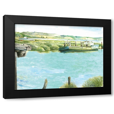 Wellfleet Salt Marsh Black Modern Wood Framed Art Print by Gorham, Gregory