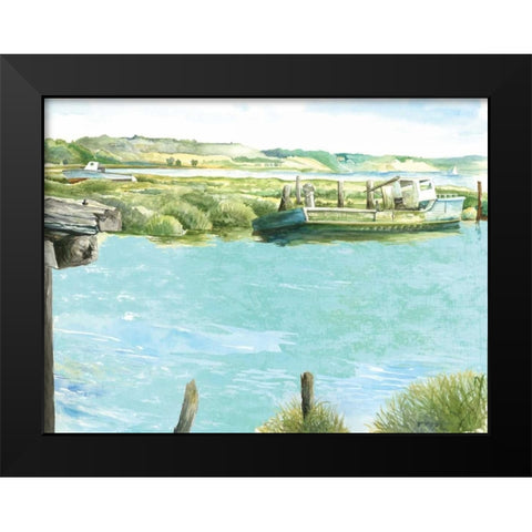 Wellfleet Salt Marsh Black Modern Wood Framed Art Print by Gorham, Gregory