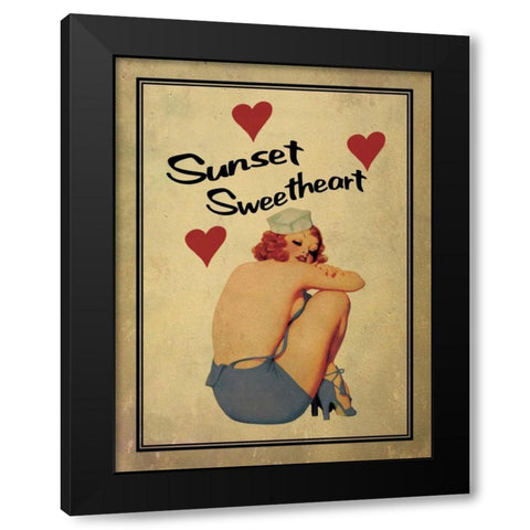 Sunset Sweetheart Black Modern Wood Framed Art Print by Giacopelli, Jason