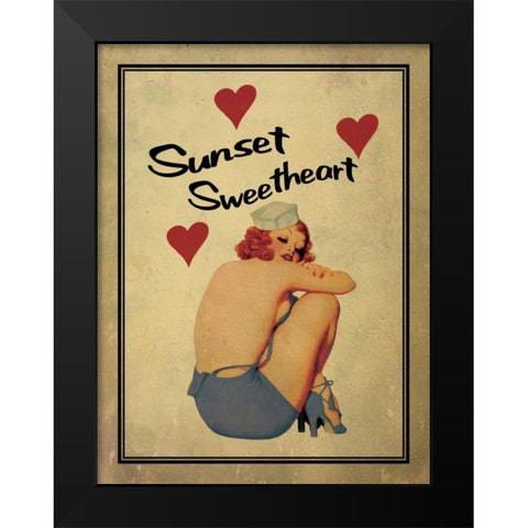 Sunset Sweetheart Black Modern Wood Framed Art Print by Giacopelli, Jason