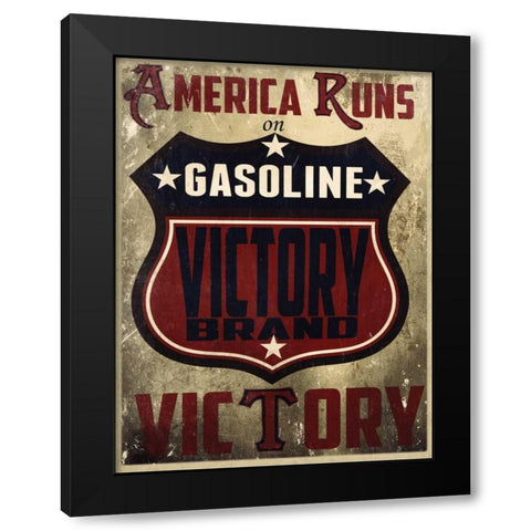 Victory Gas I Black Modern Wood Framed Art Print by Giacopelli, Jason
