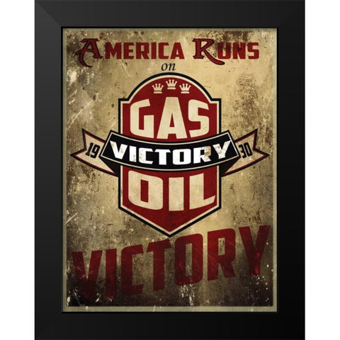 Victory Gas II Black Modern Wood Framed Art Print by Giacopelli, Jason
