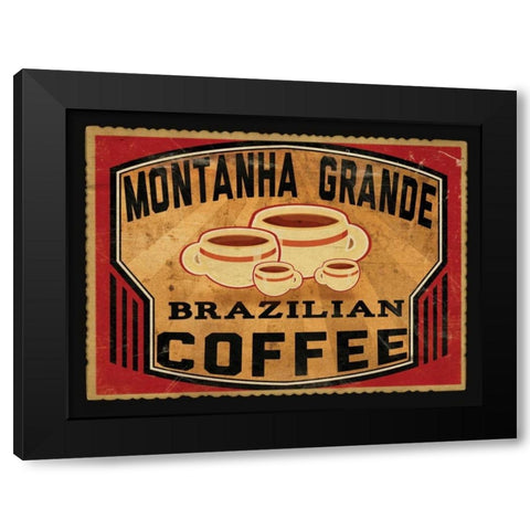 Brazillian Coffee Black Modern Wood Framed Art Print by Giacopelli, Jason