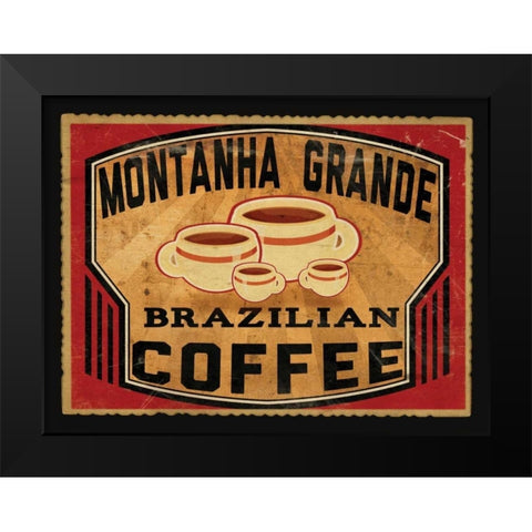 Brazillian Coffee Black Modern Wood Framed Art Print by Giacopelli, Jason