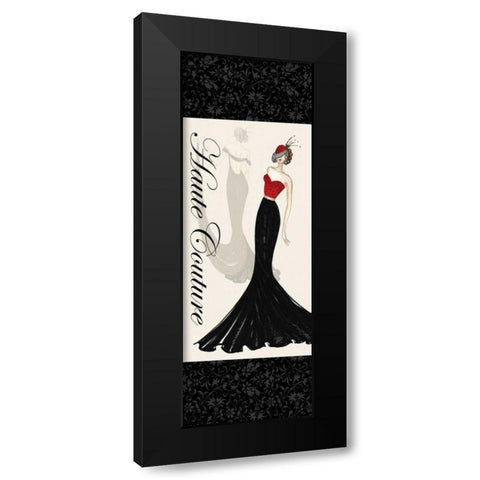 Haute Couture I Black Modern Wood Framed Art Print by Guinn, Katie
