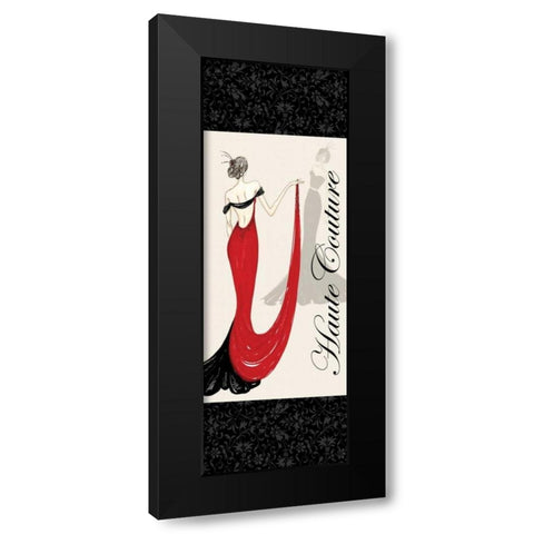 Haute Couture II Black Modern Wood Framed Art Print with Double Matting by Guinn, Katie