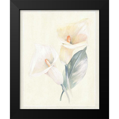 Calla Lily IV Black Modern Wood Framed Art Print by Hargittai, Paul