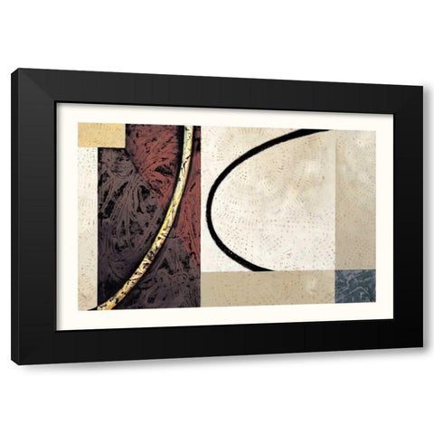 Line and Verse #II5 Black Modern Wood Framed Art Print with Double Matting by Holland, Cynthia