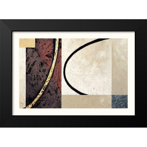 Line and Verse #II5 Black Modern Wood Framed Art Print by Holland, Cynthia
