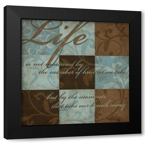 Life Black Modern Wood Framed Art Print with Double Matting by Harbick, N