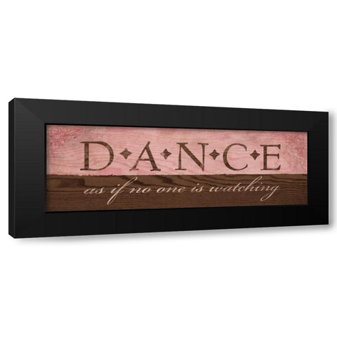 Dance in Pink Black Modern Wood Framed Art Print by Harbick, N