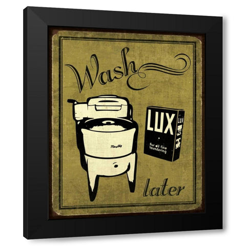 Wash Black Modern Wood Framed Art Print by Harbick, N