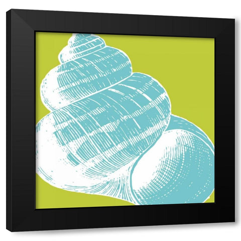 Graphic Shell III Black Modern Wood Framed Art Print with Double Matting by Harbick, N