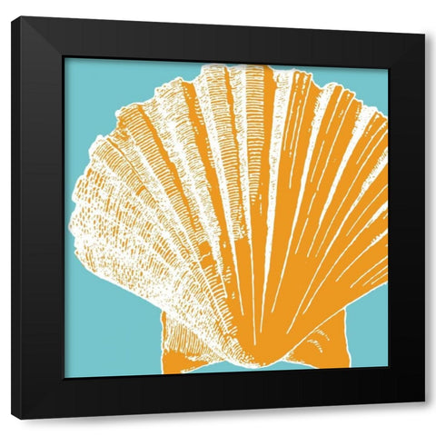 Graphic Shell IV Black Modern Wood Framed Art Print by Harbick, N