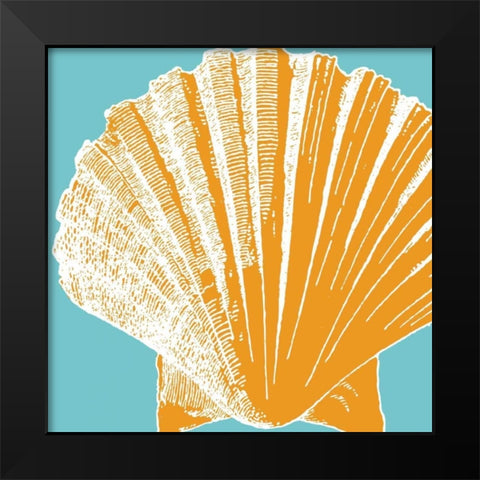 Graphic Shell IV Black Modern Wood Framed Art Print by Harbick, N