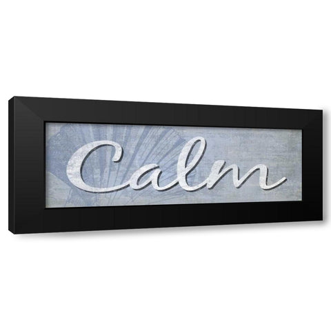 Calm Black Modern Wood Framed Art Print by Harbick, N