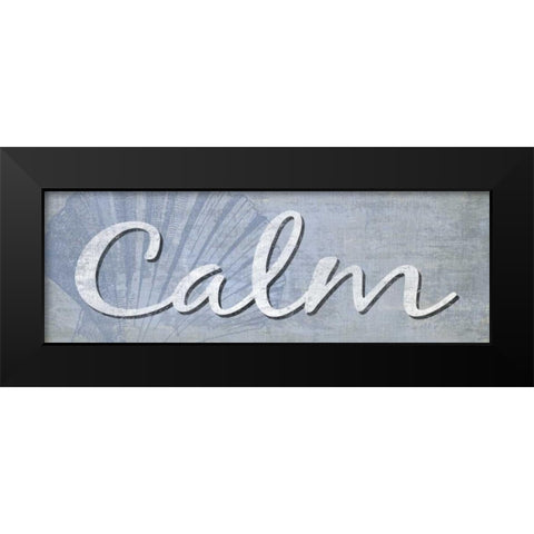 Calm Black Modern Wood Framed Art Print by Harbick, N