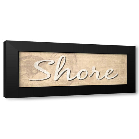 Shore Black Modern Wood Framed Art Print by Harbick, N