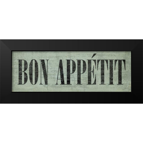 Bon Appetit III Black Modern Wood Framed Art Print by Harbick, N