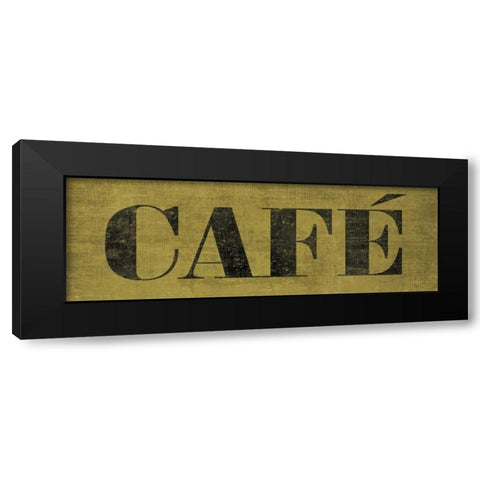 Cafe III Black Modern Wood Framed Art Print with Double Matting by Harbick, N